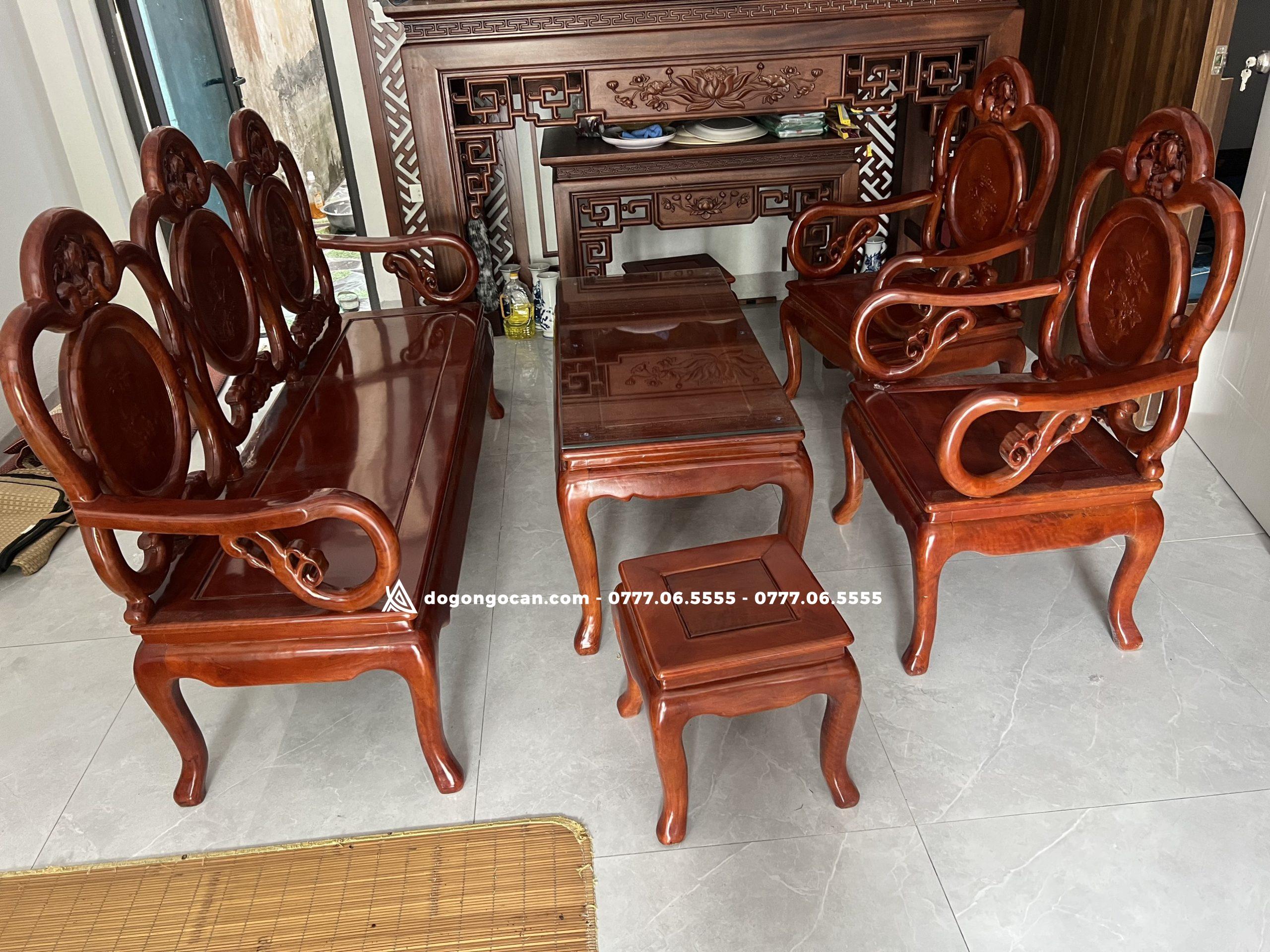 Bộ bàn Ghế Phòng Khách guột gỗ nhãn mẫu đào hàng đẹp 6 Bộ bàn Ghế Phòng Khách guột gỗ nhãn mẫu đào hàng đẹp