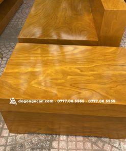 Bộ bàn phòng khách ghế sofa đối gỗ cẩm vàng nam phi đóng hộp