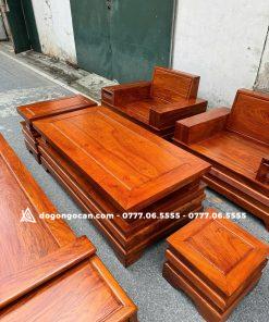 Bộ Sofa hiện đại chân pháo cánh tiên gỗ hương đá nam phi