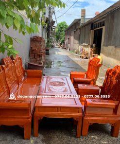 Bộ bàn ghế âu á hộp gỗ sồi nga