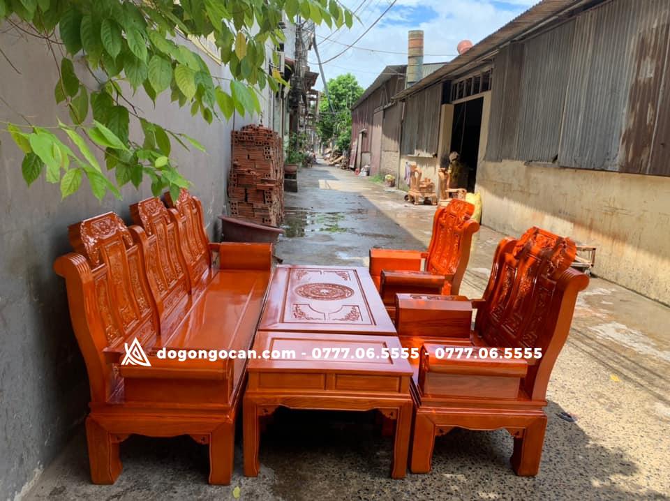 Bộ bàn ghế phòng khách âu á hộp gỗ sồi nga 3 Bộ bàn ghế âu á hộp gỗ sồi nga
