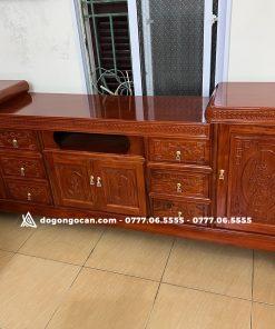 Kệ Tivi Gỗ Xoan Đào 2m2 2m4