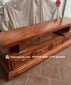 Kệ tivi sofa trơn gỗ hương đá nam phi dài 2m2