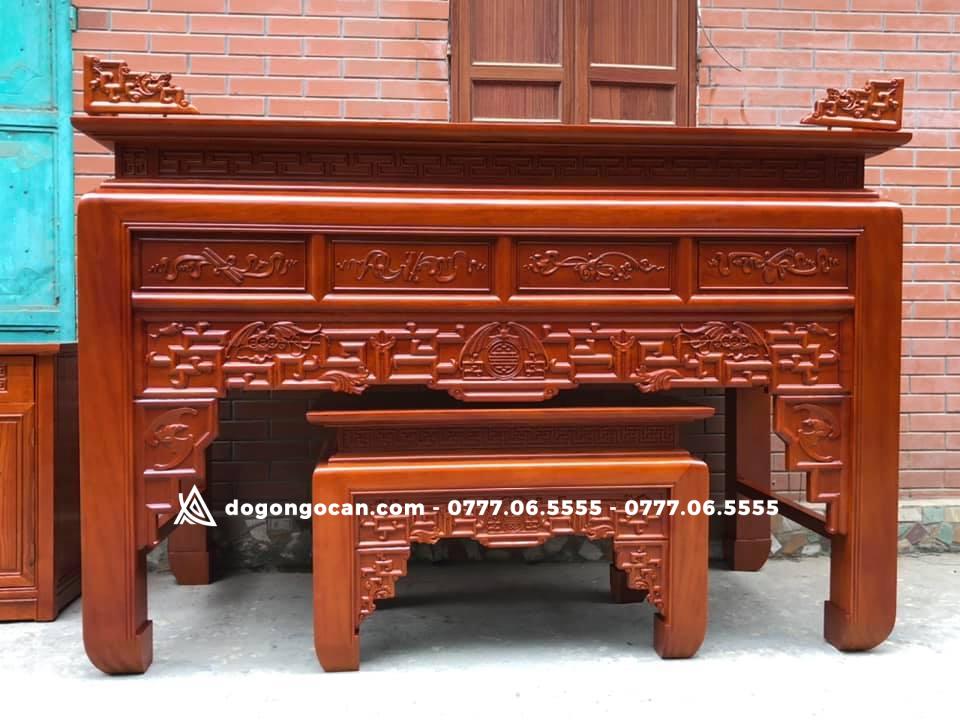 Án Gian Thờ Gỗ Mít Mẫu Như Ý 4 Án Gian Thờ Gỗ Mít Mẫu Như Ý