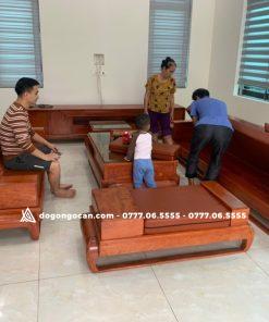 Bộ Sofa Zito Mẫu Chân Đùi Gà Hiện Đại Gỗ Hương Đá Siêu Víp ( Anh Tuấn – Hải Phòng )