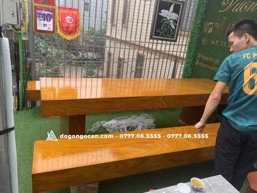 Bộ bàn ghế K3 gỗ cẩm vàng đóng hộp cao cấp