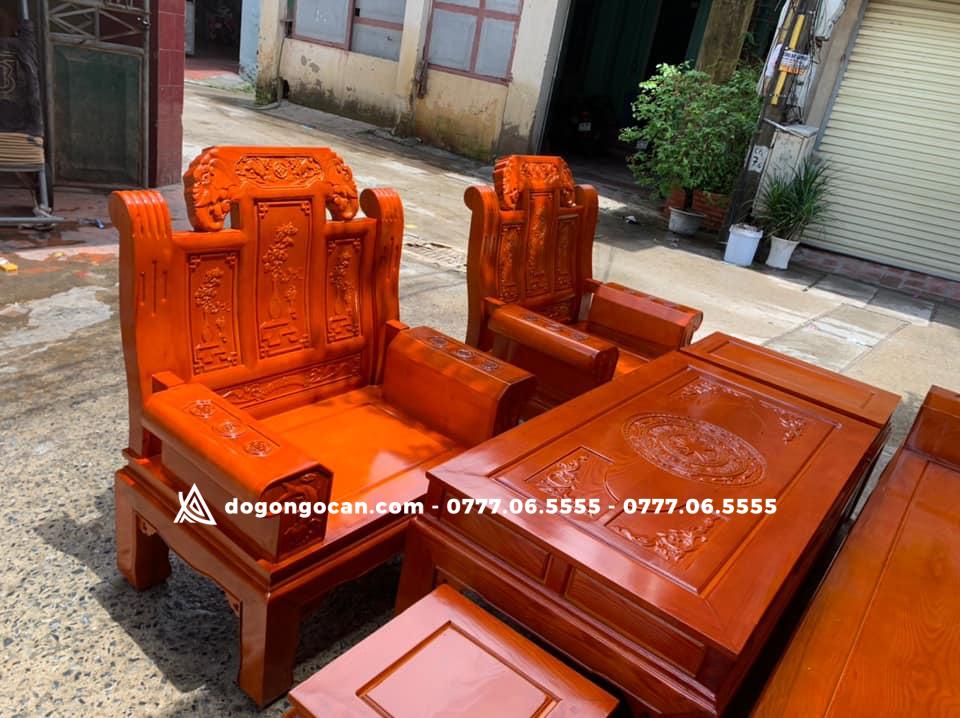 Bộ bàn ghế phòng khách âu á hộp gỗ sồi nga 5 Bộ bàn ghế âu á hộp gỗ sồi nga