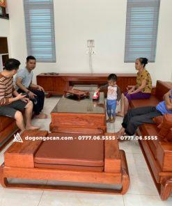 Bộ Sofa Zito Mẫu Chân Đùi Gà Hiện Đại Gỗ Hương Đá Siêu Víp ( Anh Tuấn – Hải Phòng )
