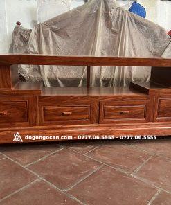 Kệ tivi sofa trơn gỗ hương đá nam phi dài 2m2