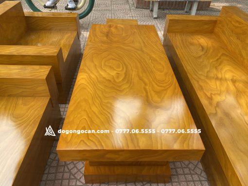 Bộ bàn phòng khách ghế sofa đối gỗ cẩm vàng nam phi đóng hộp
