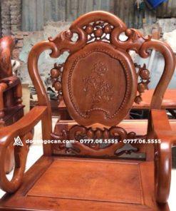 Bộ bàn ghế giả cổ kiểu guột gỗ gụ lào 11 Bộ bàn ghế giả cổ kiểu guột gỗ gụ lào