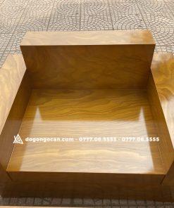 Bộ bàn phòng khách ghế sofa đối gỗ cẩm vàng nam phi đóng hộp