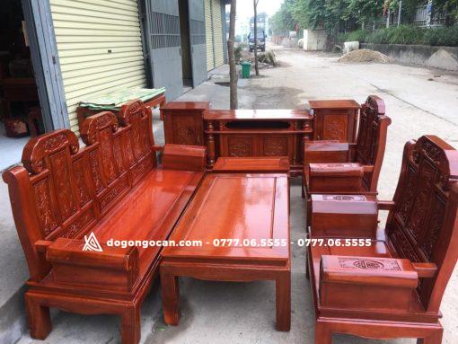 Bộ Bàn Ghế Phòng Khách Âu Á  Chương Hộp Gỗ Tràm