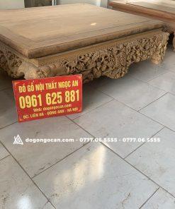 Sập Chân Quỳ Mẫu Mai Điểu Gỗ Gụ 1m6 * 2m ( Anh Dũng – Hải Phòng )