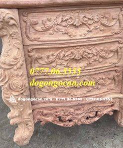 Kệ Tivi Hoàng Gia Luxury Hàng Siêu Víp dài 2m6 gỗ hương đá 10 Kệ Tivi Hoàng Gia nguyên khối chân 14 gỗ hương đá dài 2m6