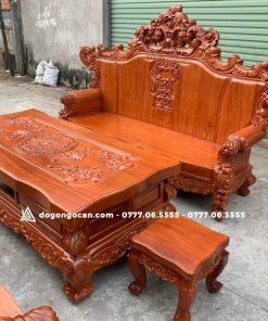 Bộ Ghế Louis Hoàng Gia Nguyên Khối Gỗ Gõ Đỏ 10 món 16 Bộ Ghế Louis Hoàng Gia Nguyên Khối Gỗ Gõ Đỏ 10 món