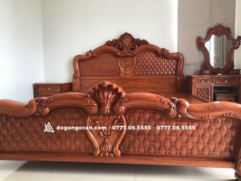 Mẫu Giường Hồng Trĩ Vách Trám Mai 1m8x2m Gỗ Hương Đá Nam Phi 3 Mẫu Giường Hồng Trĩ Vách Trám Mai 1m8x2m Gỗ Hương Đá Nam Phi