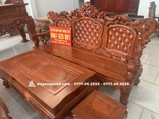 Bộ bàn ghế mẫu mới hoàng gia gỗ hương đá