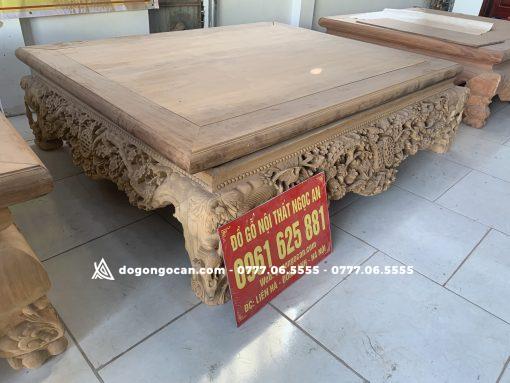 Sập Chân Quỳ Mẫu Mai Điểu Gỗ Gụ 1m6 * 2m ( Anh Dũng – Hải Phòng )