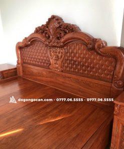 Mẫu Giường Hồng Trĩ Vách Trám Mai 1m8x2m Gỗ Hương Đá Nam Phi