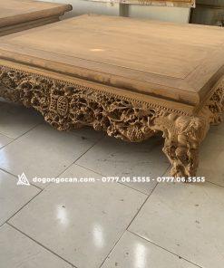 Sập Chân Quỳ Mẫu Mai Điểu Gỗ Gụ 1m6 * 2m ( Anh Dũng – Hải Phòng )