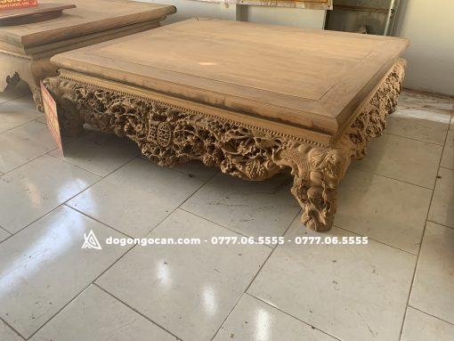 Sập Chân Quỳ Mẫu Mai Điểu Gỗ Gụ 1m6 * 2m ( Anh Dũng – Hải Phòng )