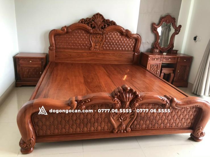 Mẫu Giường Hồng Trĩ Vách Trám Mai 1m8x2m Gỗ Hương Đá Nam Phi 1 Import placeholder for 2161