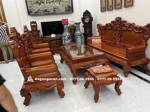 Bộ hoàng gia chân 14 gỗ hương đá siêu vip (anh dũng – bắc giang)