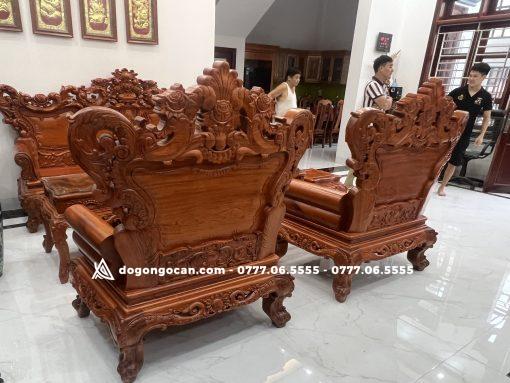 Bộ hoàng gia chân 14 gỗ hương đá siêu vip (anh dũng – bắc giang)