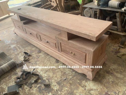Kệ Tivi Sofa Trơn Gỗ Hương Đá chọn Vân Đẹp