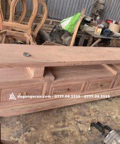 Kệ Tivi Sofa Trơn Gỗ Hương Đá chọn Vân Đẹp