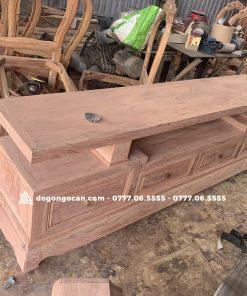 Kệ Tivi Sofa Trơn Gỗ Hương Đá chọn Vân Đẹp