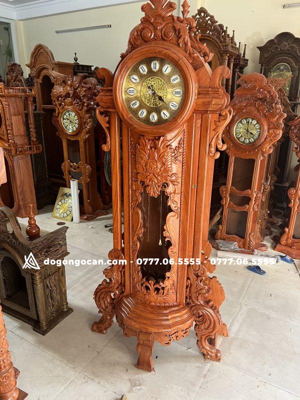 Đồng hồ Hoàng Gia - Mặt Quỷ gỗ Hương Đá cao 2m 1 Import placeholder for 5021