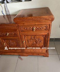 Kệ tivi mõ lõm gỗ hương đá nam phi