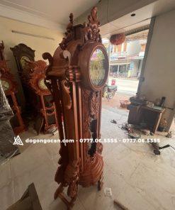 Đồng hồ Hoàng Gia - Mặt Quỷ gỗ Hương Đá cao 2m 14 Đồng hồ Hoàng Gia – Mặt Quỷ gỗ Hương Đá cao 2m
