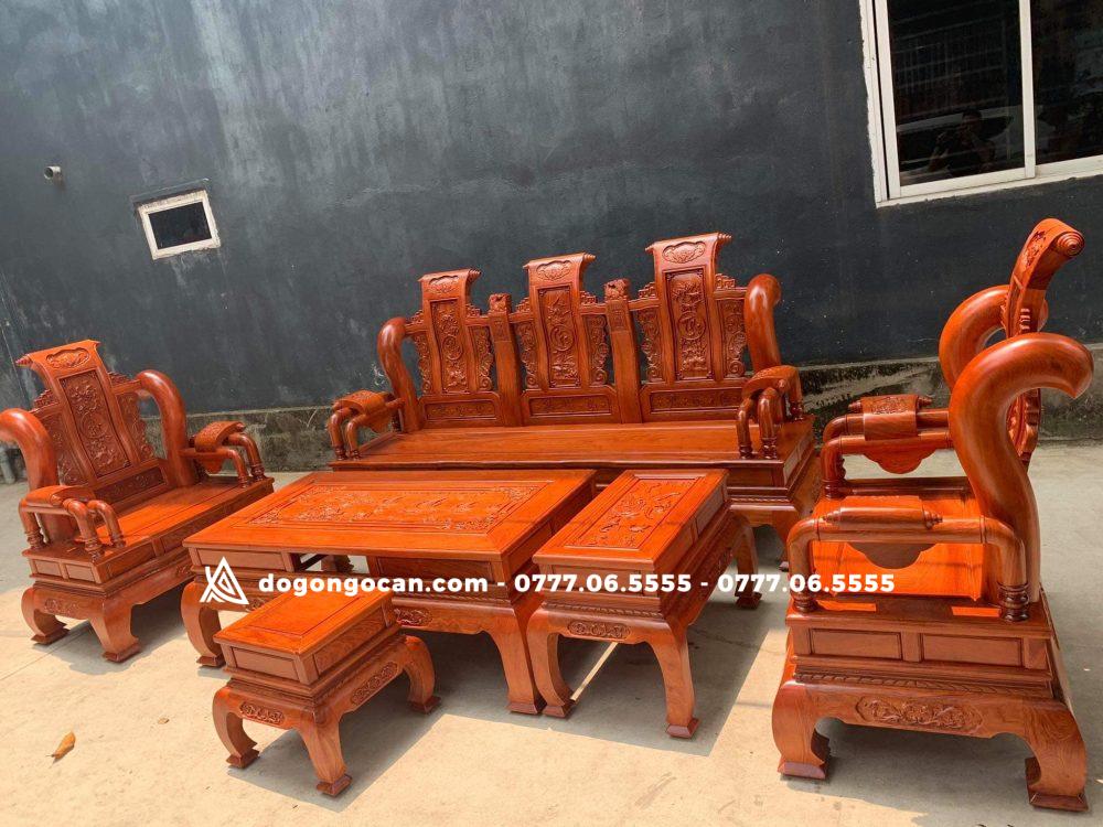 Bộ Tần Thuỷ Hoàng Gỗ Hương Đá tay 12 cột liền , yếm liền hàng khuôn 4 ván 2 2 Bộ Tần Thuỷ Hoàng Gỗ Hương Đá tay 12 cột liền , yếm liền hàng khuôn 4 ván 2