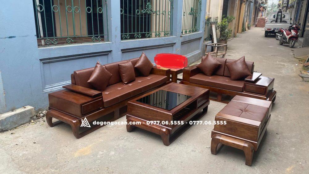 Bộ Sofa Phòng Khách Gỗ Sồi Tự Nhiên 2 Văng Hiện Đại 1 Import placeholder for 6153