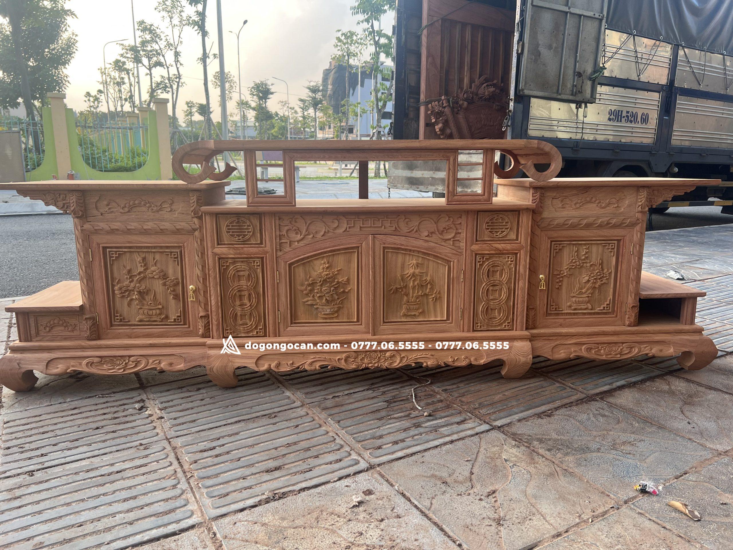 Kệ tivi sừng trâu gỗ hương đá nam phi 2 Kệ tivi sừng trâu gỗ hương đá nam phi