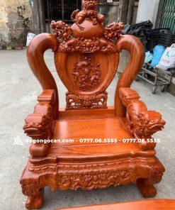 Bộ Bàn Ghế Nghê Bảo Đỉnh Cột 12 Chân 14 Gỗ Hương Đá 9 Bộ Bàn Ghế Nghê Bảo Đỉnh Cột 12 Chân 14 Gỗ Hương Đá