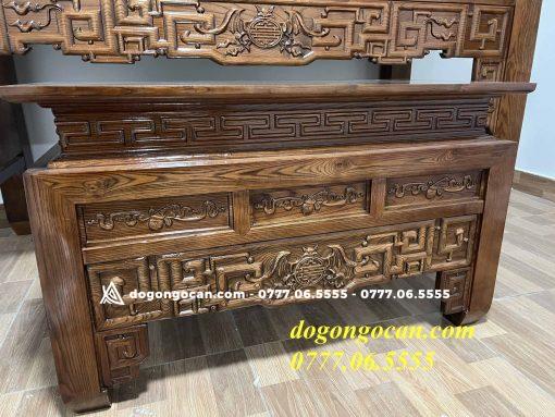 Án gia thờ như ý chân 12 và bàn cơm gỗ sồi nga (chị Huyền, Hưng Yên)