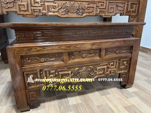 Án gia thờ như ý chân 12 và bàn cơm gỗ sồi nga (chị Huyền, Hưng Yên)