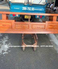 Kệ tivi gỗ tự nhiên sofa dễ lau chùi gỗ hương đá nam phi 2m4