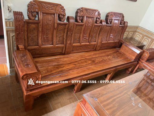 Bộ bàn ghế âu á chương voi gỗ hương đá nam phi đẹp