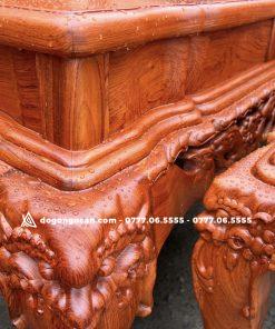 Bộ bàn ghế nghê đỉnh chân 14 cột 12 hàng đục tay đẹp 10 Bộ bàn ghế nghê đỉnh chân 14 cột 12 hàng đục tay đẹp