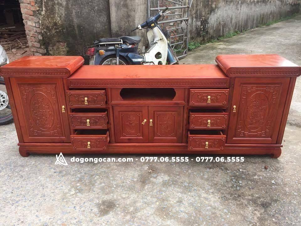 Kệ Tivi Gỗ Xoan Đào 2m2 2m4 1 Import placeholder for 1449