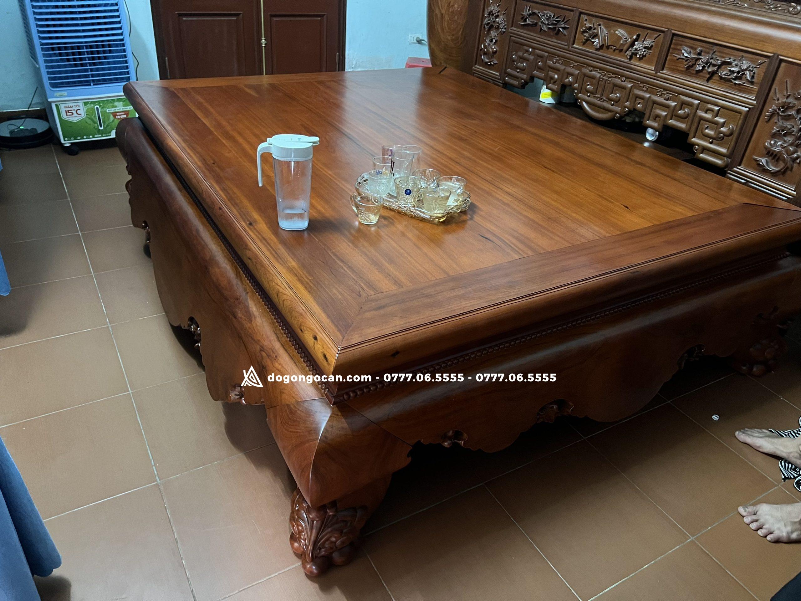 Sập chân quỳ dạ cá 1m8x2m2 (gỗ gụ lào) 1 Import placeholder for 6388