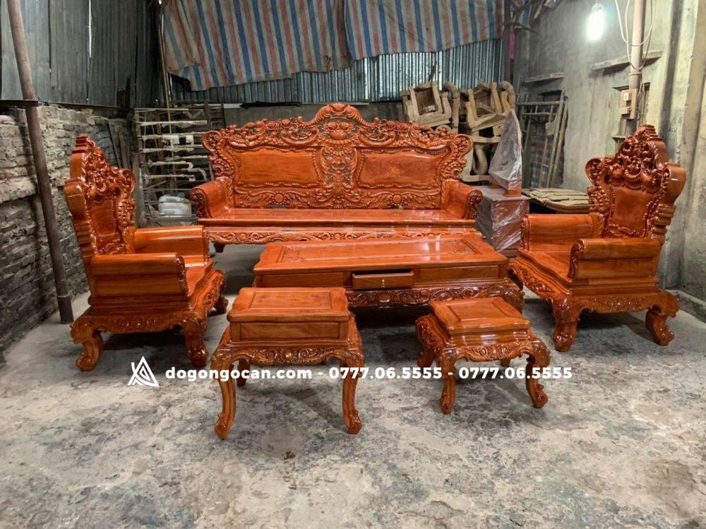 Bộ bàn ghế hoàng gia gỗ hương đá chân 12 tay đặc hàng vip 3 Import placeholder for 3430