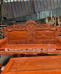 Bộ bàn ghế hoàng gia gỗ hương đá chân 12 tay đặc hàng vip 12 Bộ bàn ghế hoàng gia luxury gỗ hương đá mẫu mới 2024