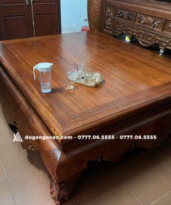 Sập chân quỳ dạ cá 1m8x2m2 (gỗ gụ lào) 7 Sập chân quỳ dạ cá 1m8x2m2 (gỗ gụ lào)