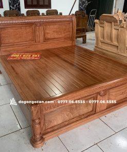 Mẫu giường ngủ chữ X gỗ hương đá nam phi 1m8 * 2m